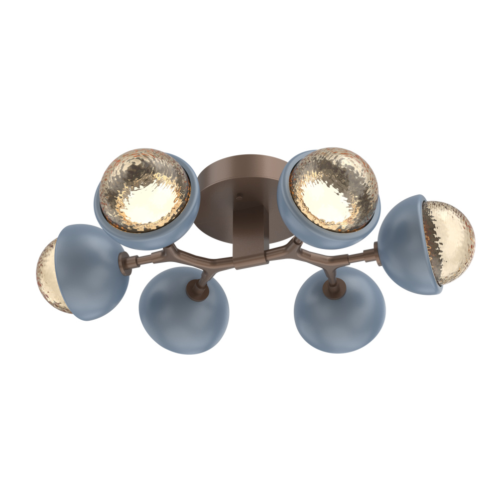 Cabochon Flush Mount Burnished Bronze