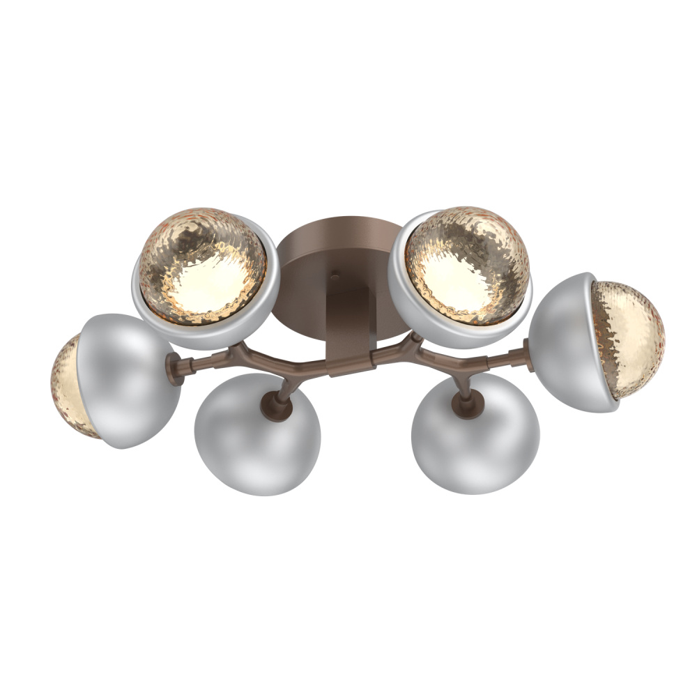 Cabochon Flush Mount Burnished Bronze