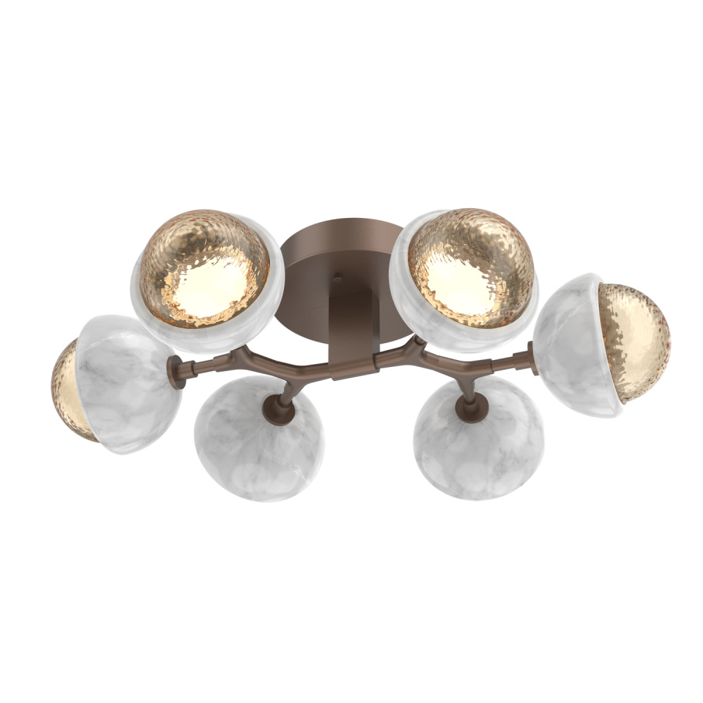 Cabochon Flush Mount Burnished Bronze