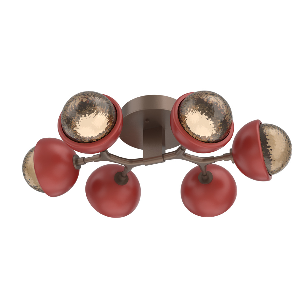 Cabochon Flush Mount Burnished Bronze