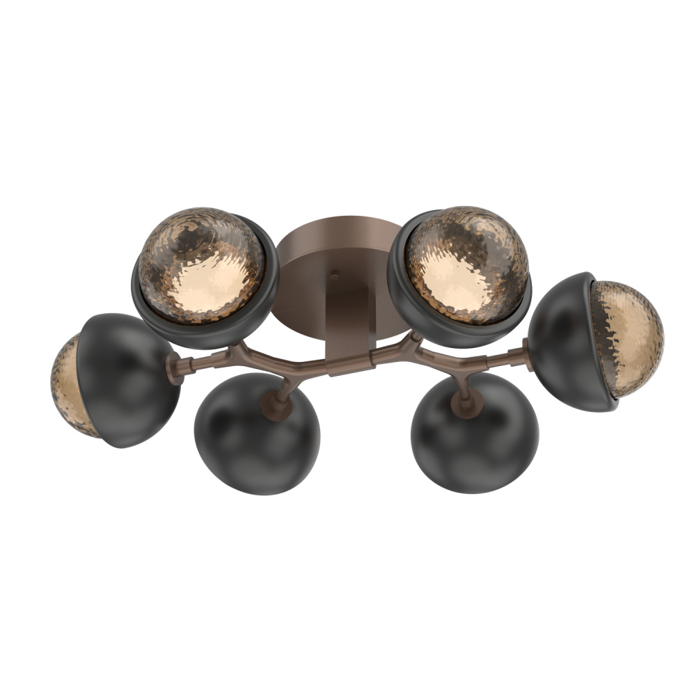 Cabochon Flush Mount Burnished Bronze