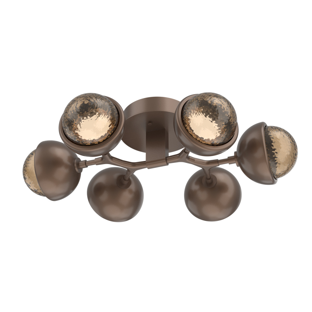 Cabochon Flush Mount Burnished Bronze