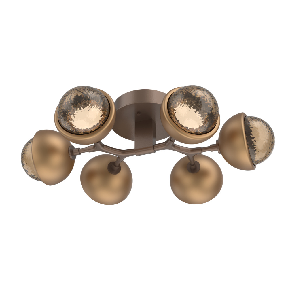 Cabochon Flush Mount Burnished Bronze