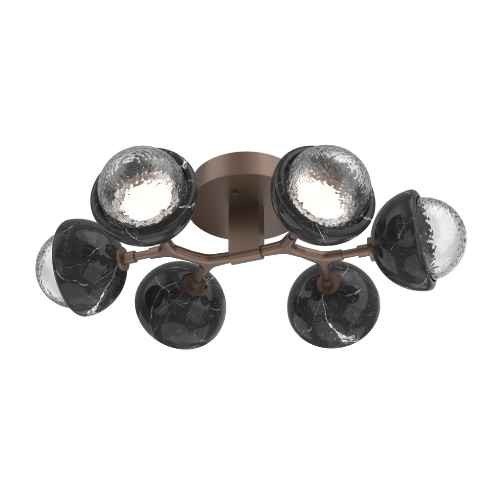Cabochon Flush Mount Burnished Bronze