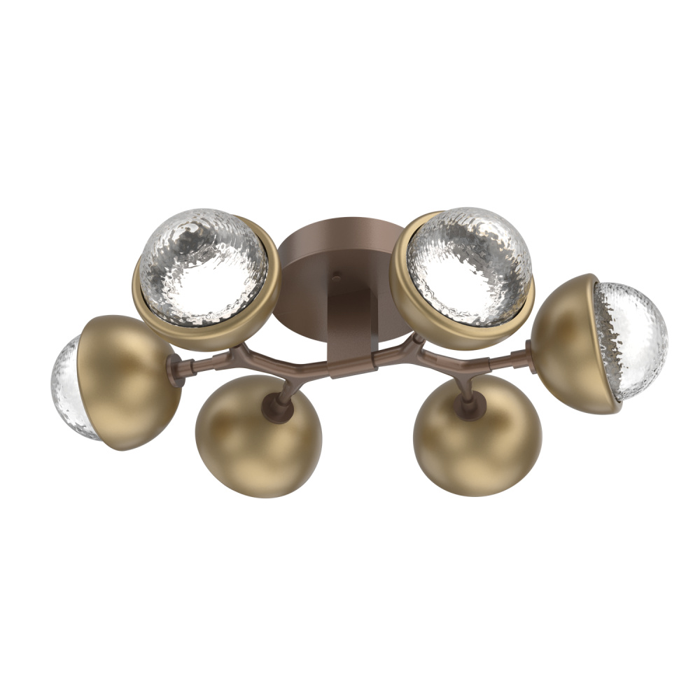 Cabochon Flush Mount Burnished Bronze