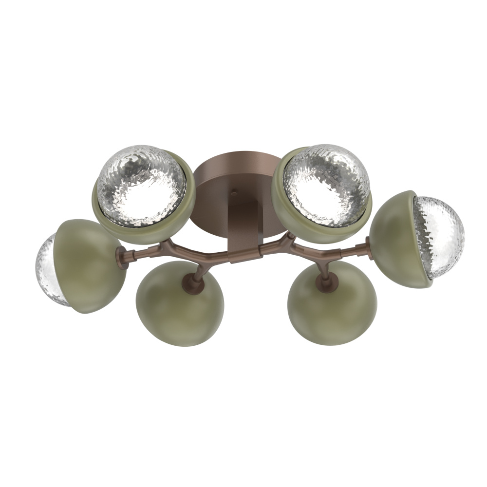 Cabochon Flush Mount Burnished Bronze