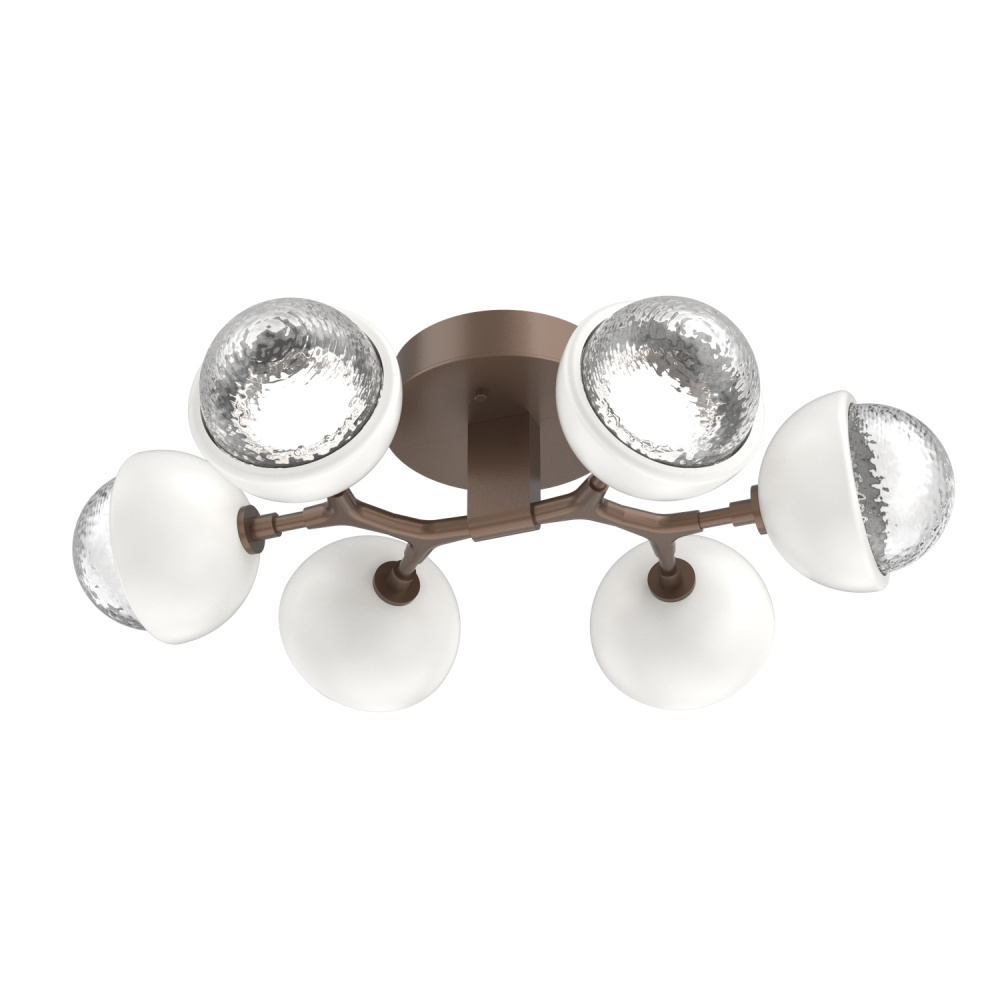 Cabochon Flush Mount Burnished Bronze
