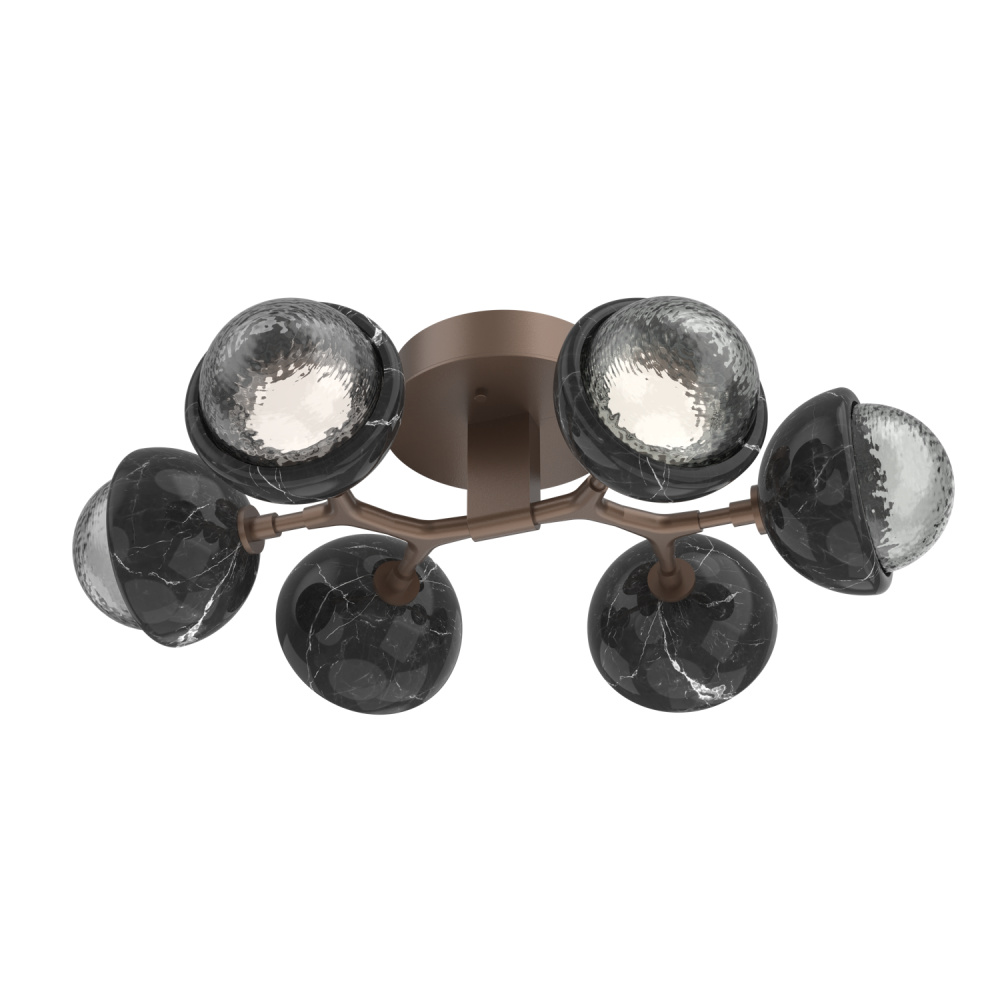 Cabochon Flush Mount Burnished Bronze