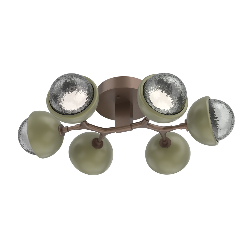 Cabochon Flush Mount Burnished Bronze