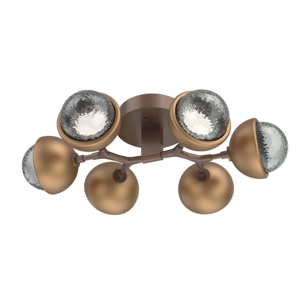 Cabochon Flush Mount Burnished Bronze