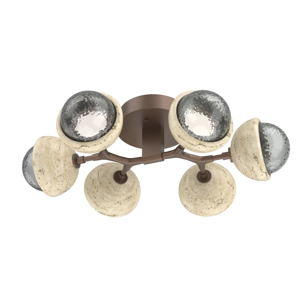 Cabochon Flush Mount Burnished Bronze