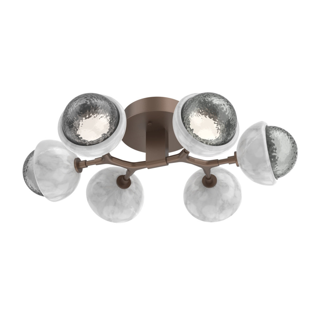 Cabochon Flush Mount Burnished Bronze
