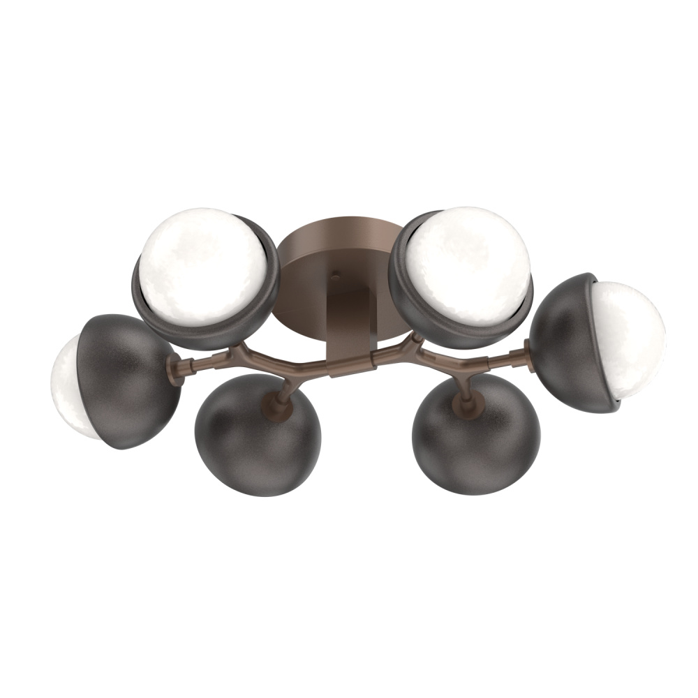Cabochon Flush Mount Burnished Bronze