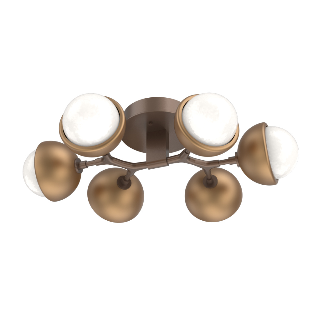 Cabochon Flush Mount Burnished Bronze