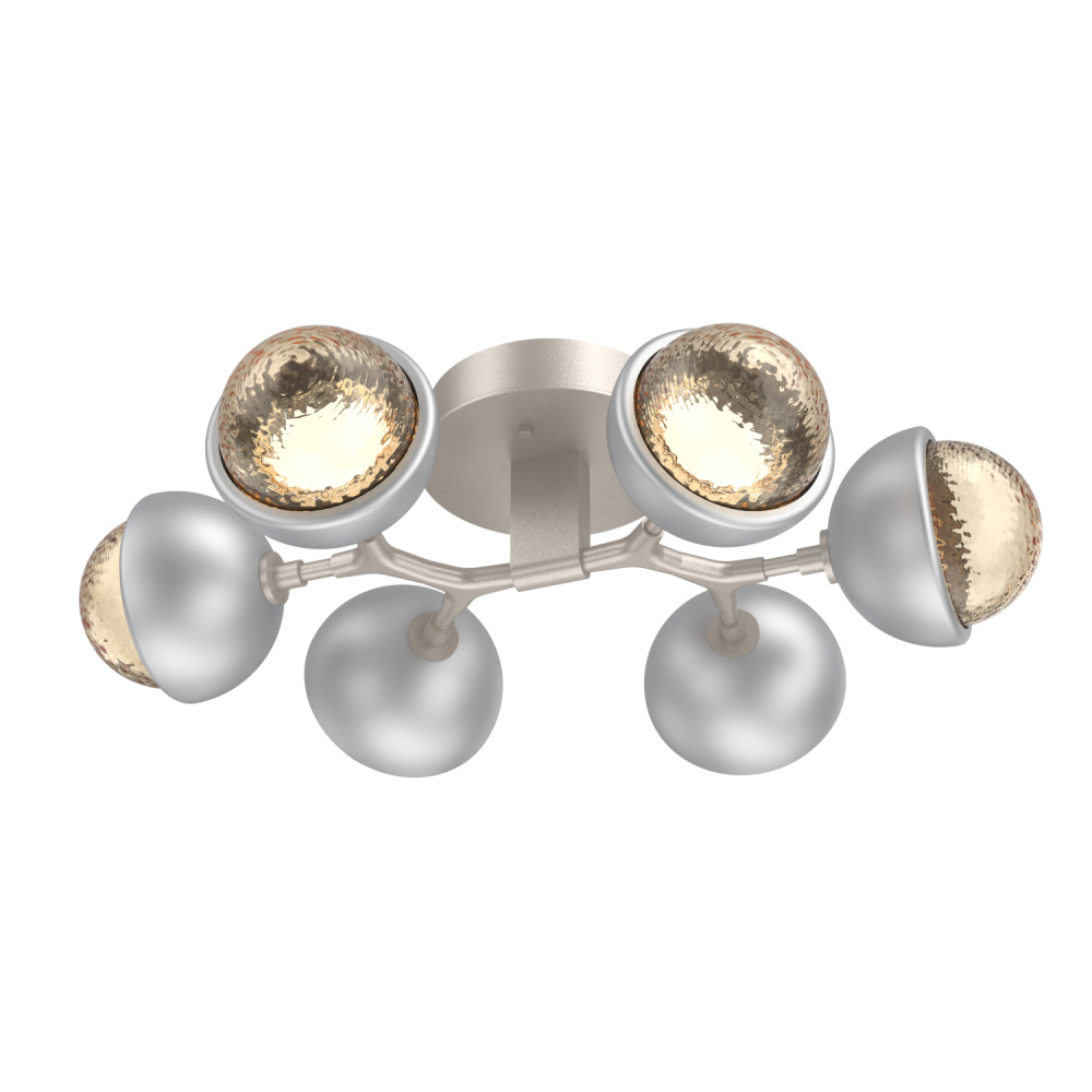 Cabochon Flush Mount Beige Silver