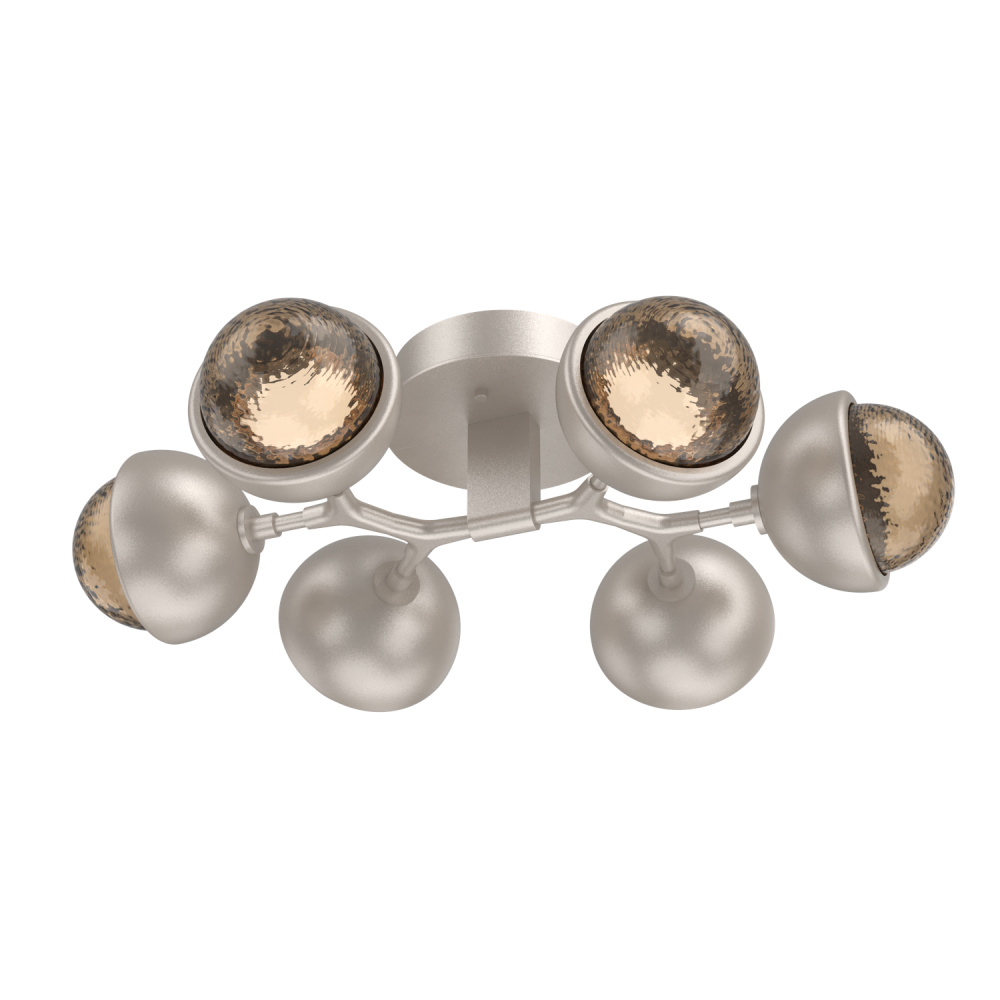 Cabochon Flush Mount Beige Silver