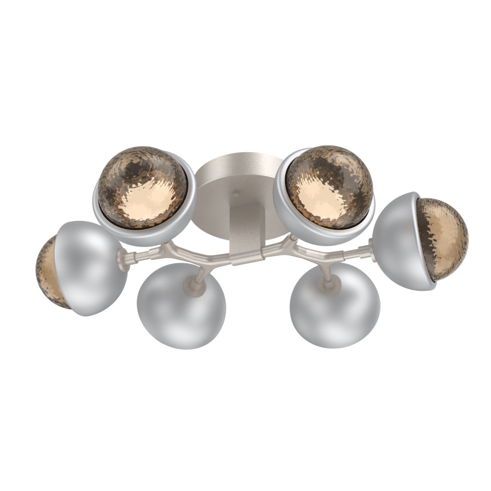 Cabochon Flush Mount Beige Silver