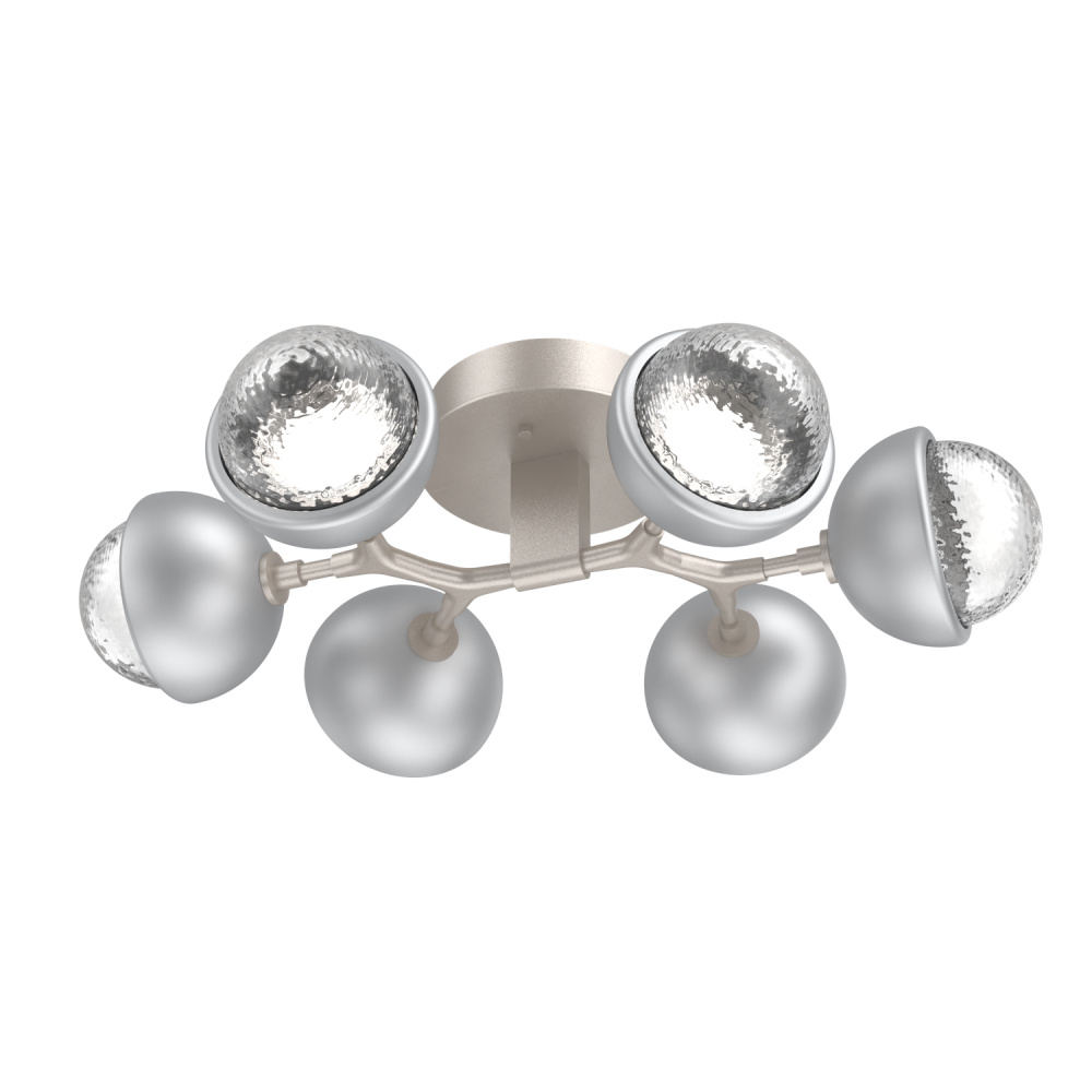 Cabochon Flush Mount Beige Silver