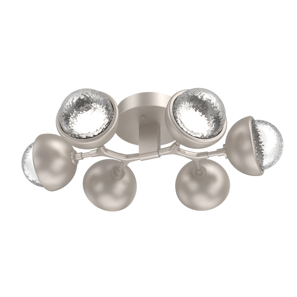 Cabochon Flush Mount Beige Silver