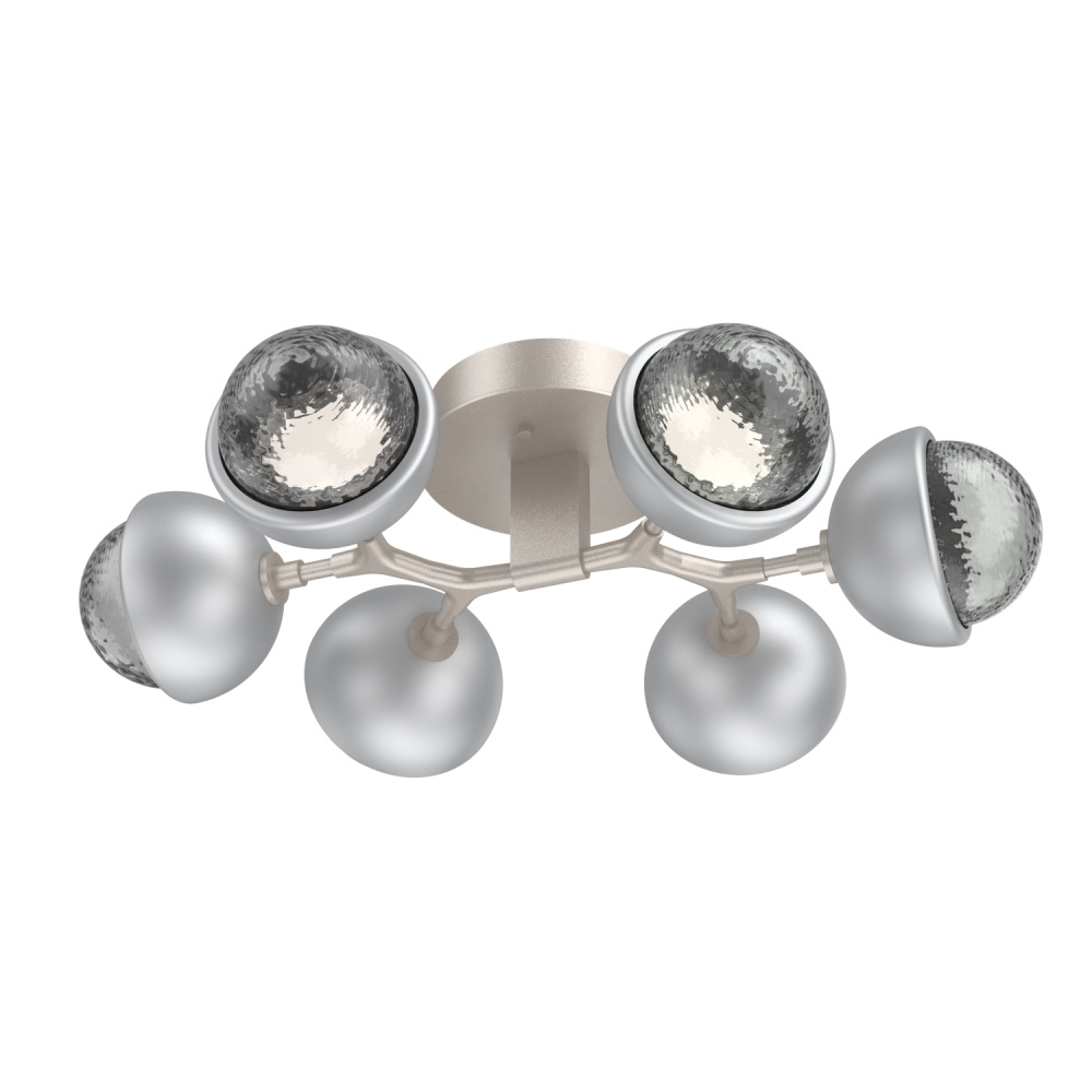 Cabochon Flush Mount Beige Silver