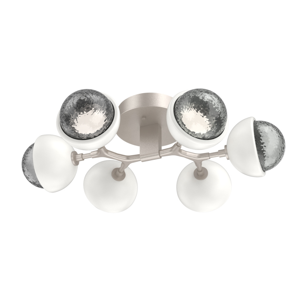 Cabochon Flush Mount Beige Silver