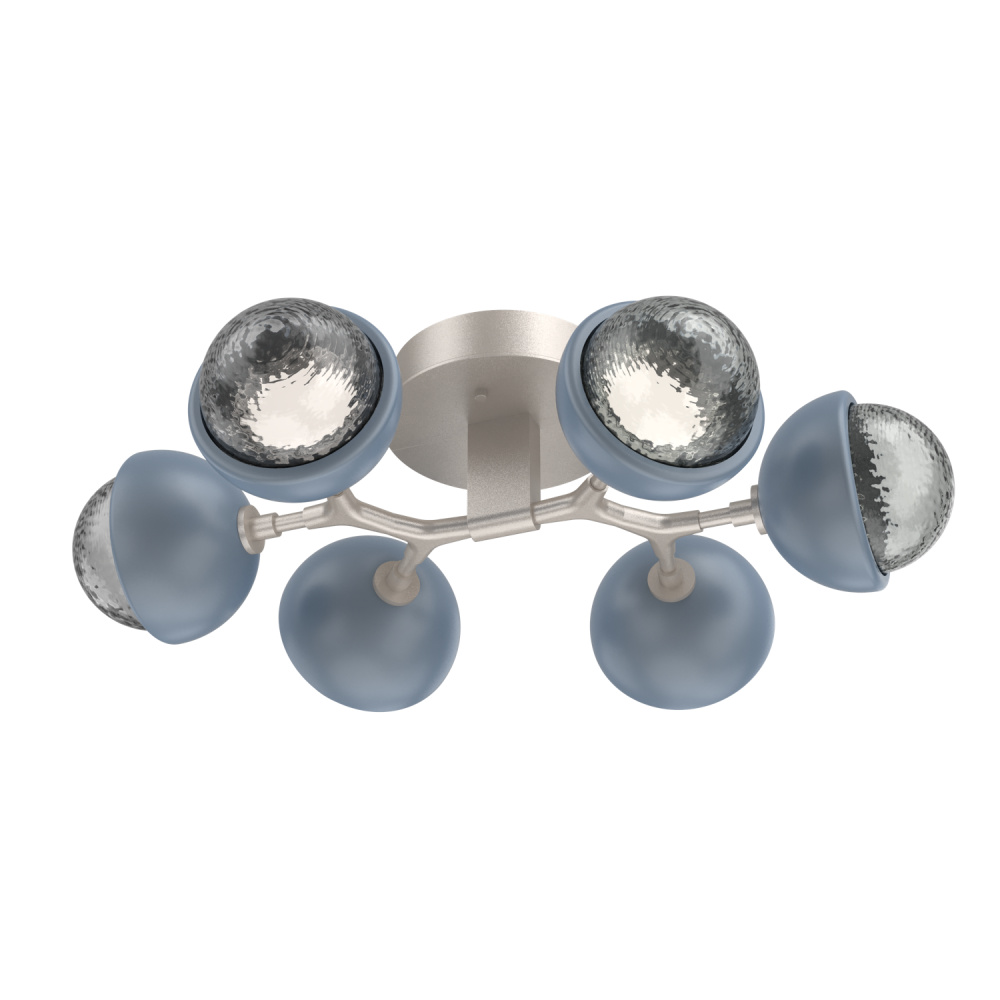 Cabochon Flush Mount Beige Silver