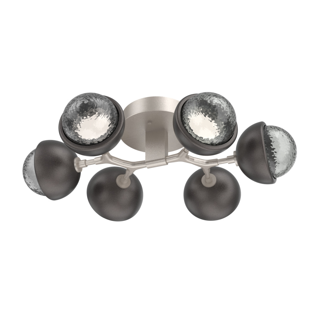 Cabochon Flush Mount Beige Silver
