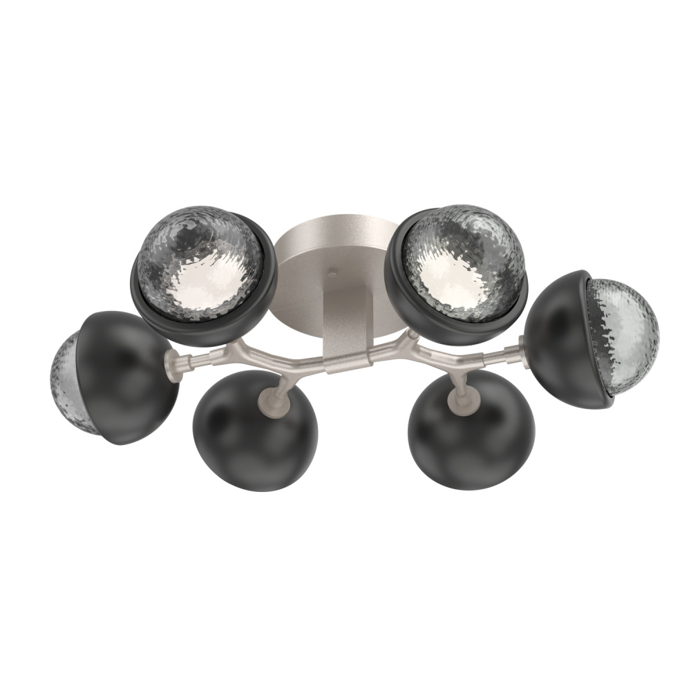 Cabochon Flush Mount Beige Silver