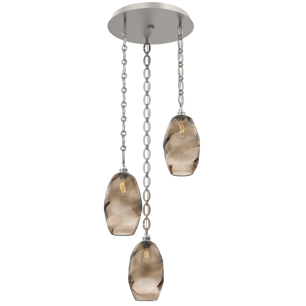 Ellisse Round 3pc Multi-Pendant with Chain
