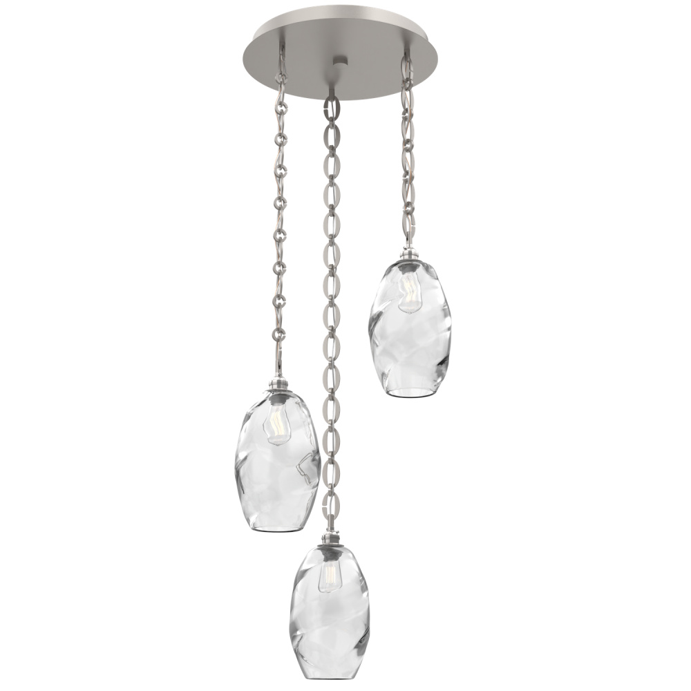 Ellisse Round 3pc Multi-Pendant with Chain