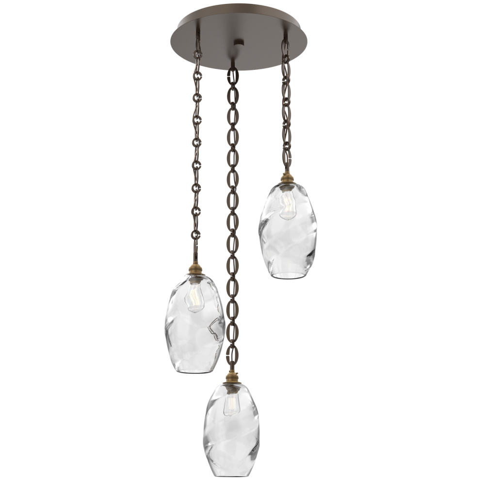 Ellisse Round 3pc Multi-Pendant with Chain