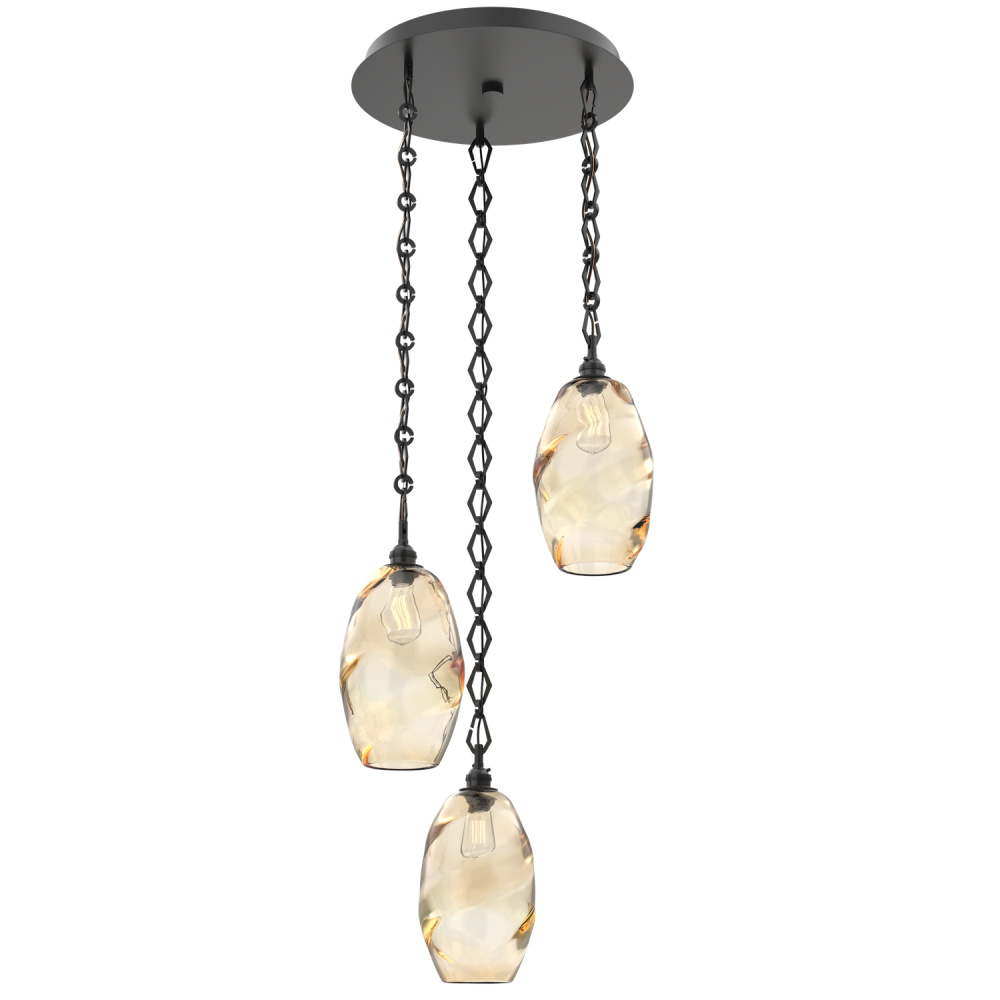 Ellisse Round 3pc Multi-Pendant with Chain