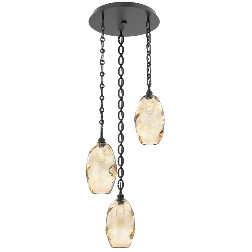 Ellisse Round 3pc Multi-Pendant with Chain