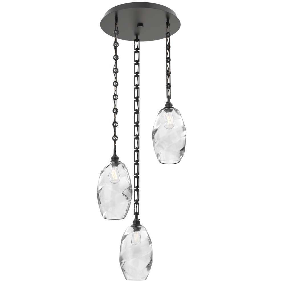 Ellisse Round 3pc Multi-Pendant with Chain
