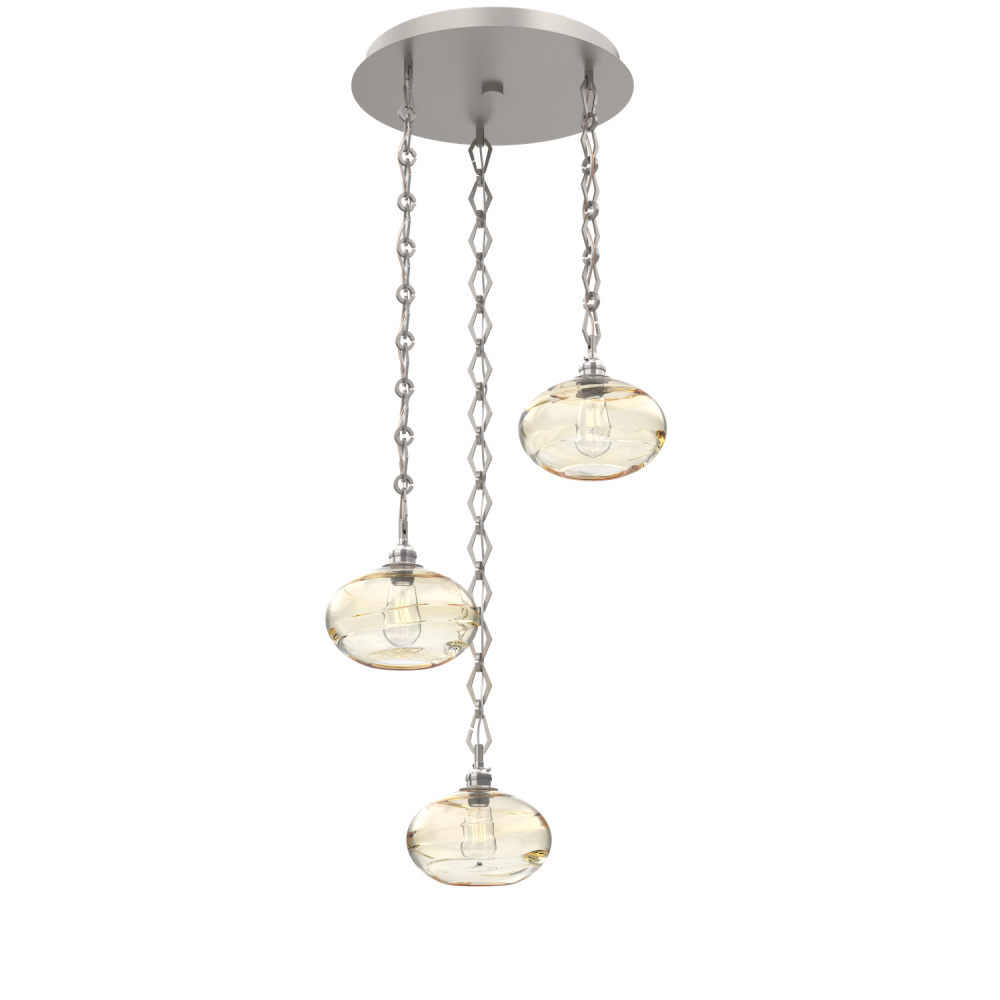 Coppa Round 3pc Multi-Pendant with Chain