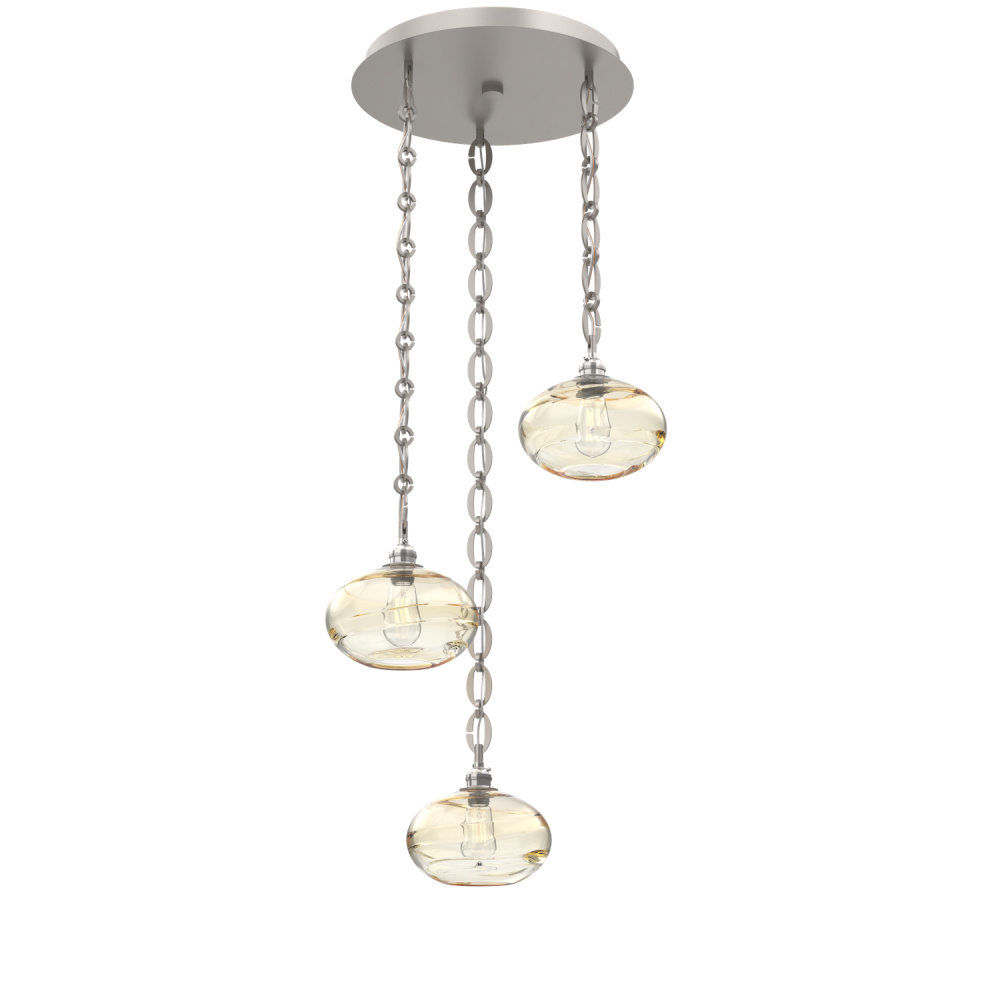 Coppa Round 3pc Multi-Pendant with Chain