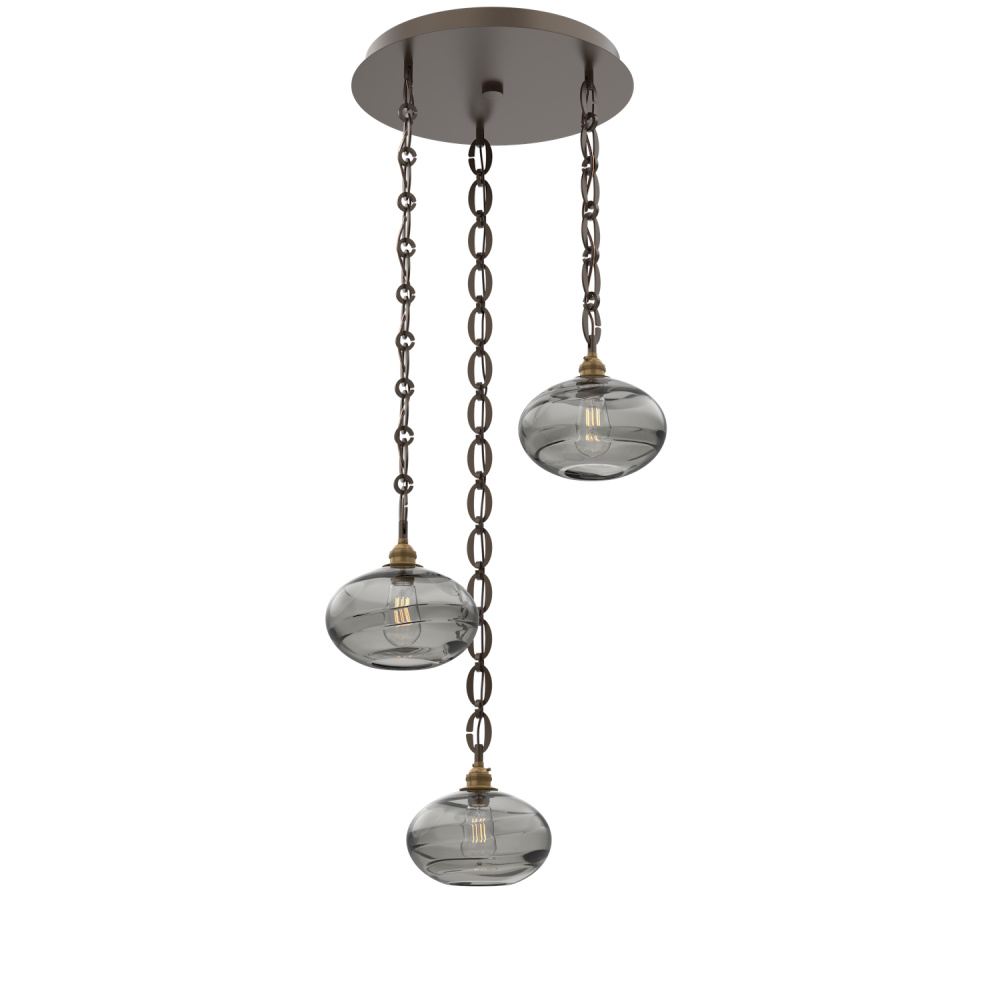 Coppa Round 3pc Multi-Pendant with Chain