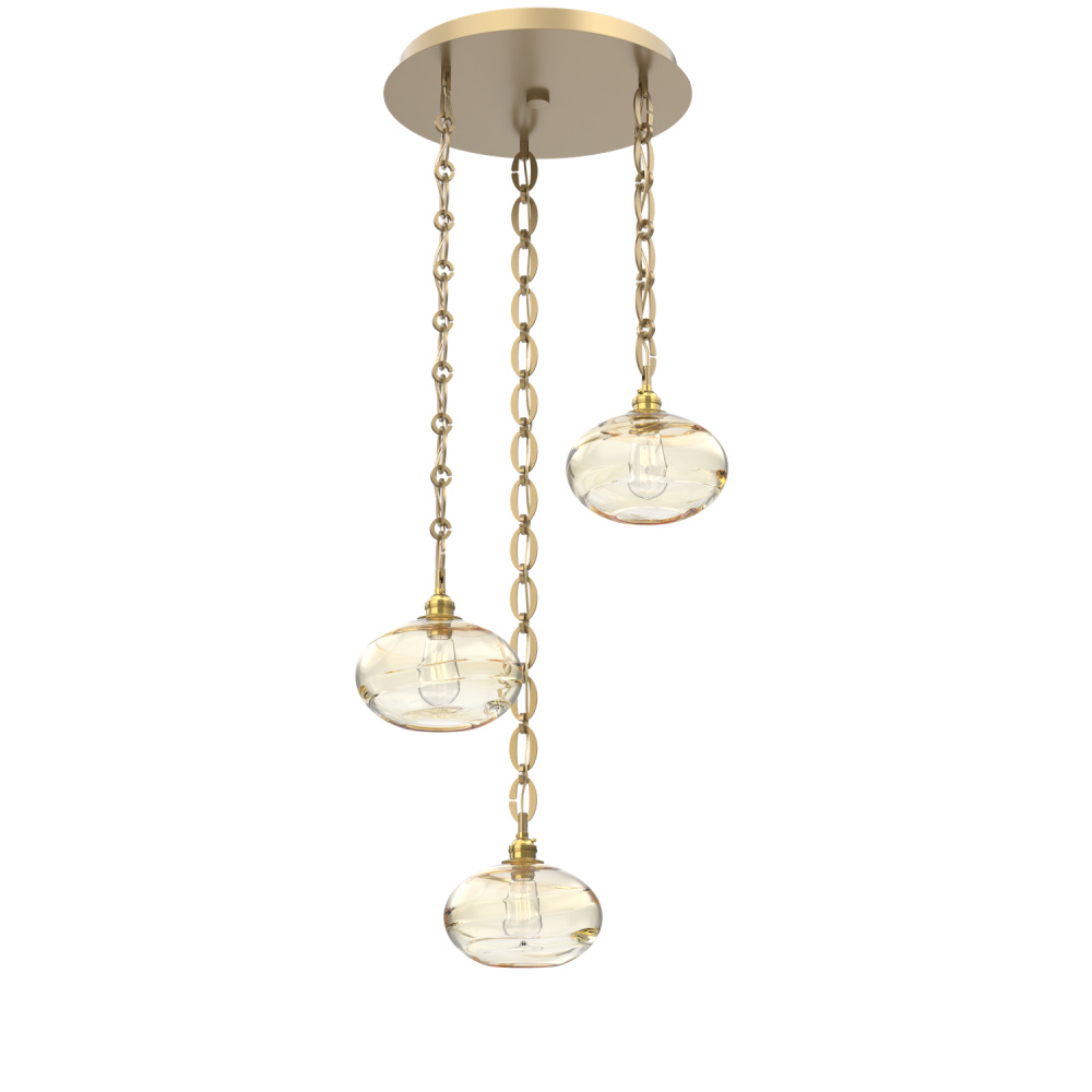 Coppa Round 3pc Multi-Pendant with Chain