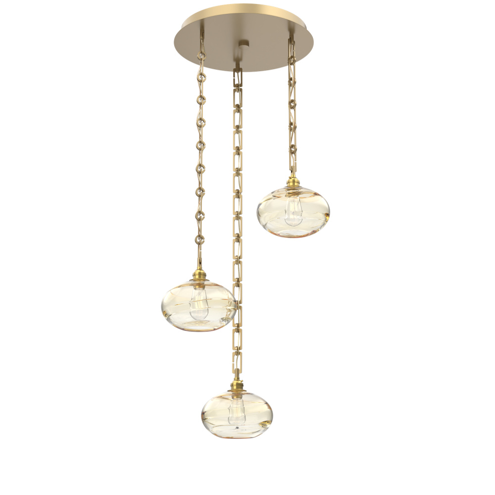 Coppa Round 3pc Multi-Pendant with Chain