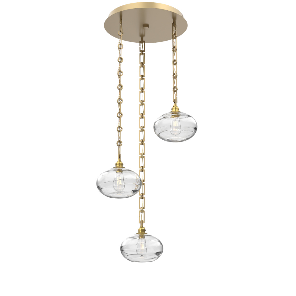 Coppa Round 3pc Multi-Pendant with Chain