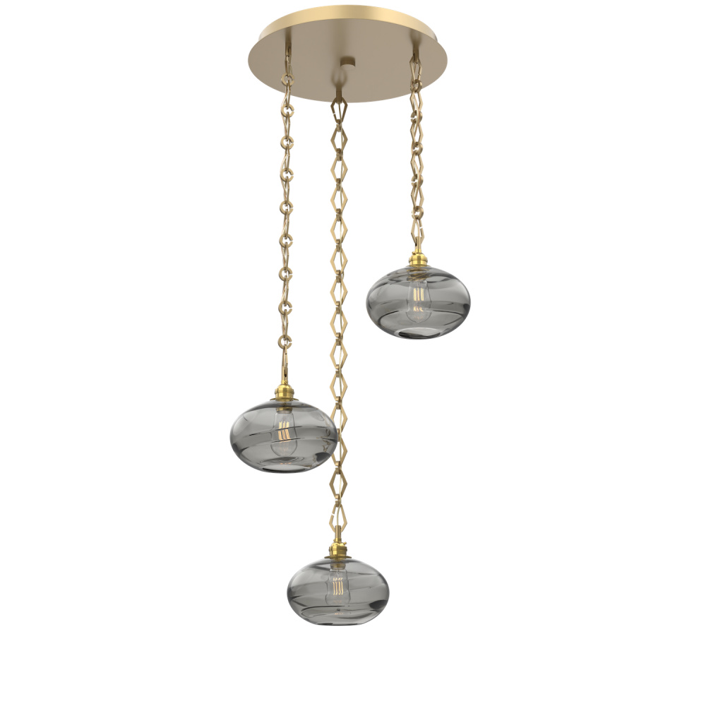 Coppa Round 3pc Multi-Pendant with Chain