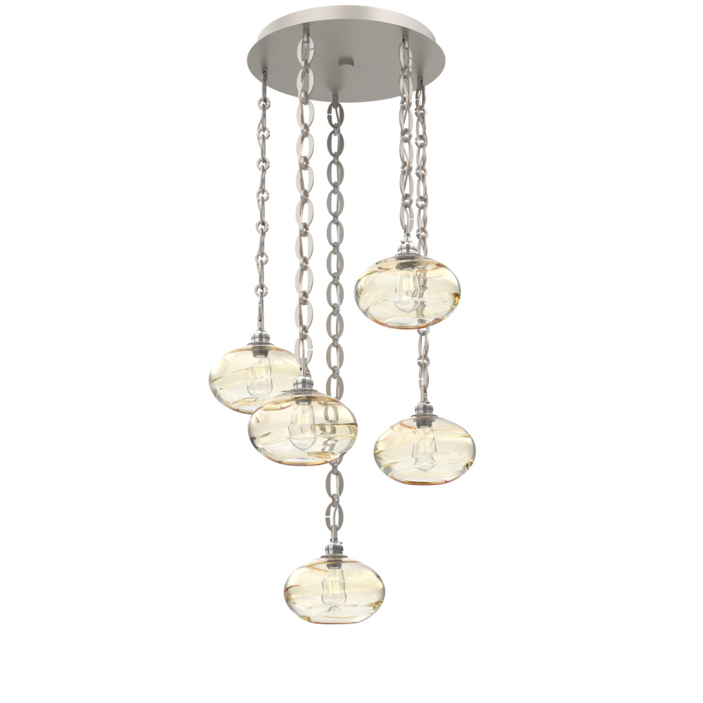 Coppa Round 5pc Multi-Pendant with Chain