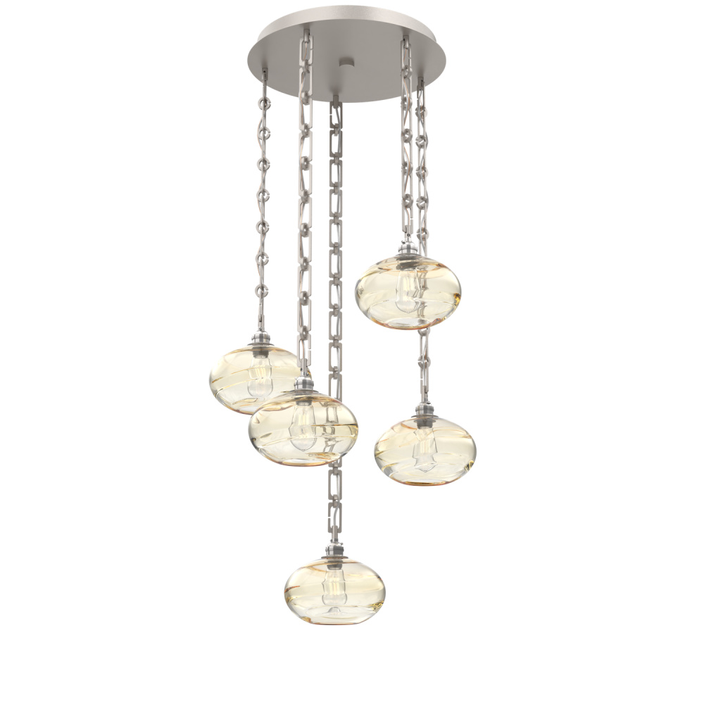 Coppa Round 5pc Multi-Pendant with Chain