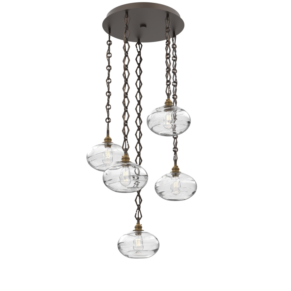 Coppa Round 5pc Multi-Pendant with Chain