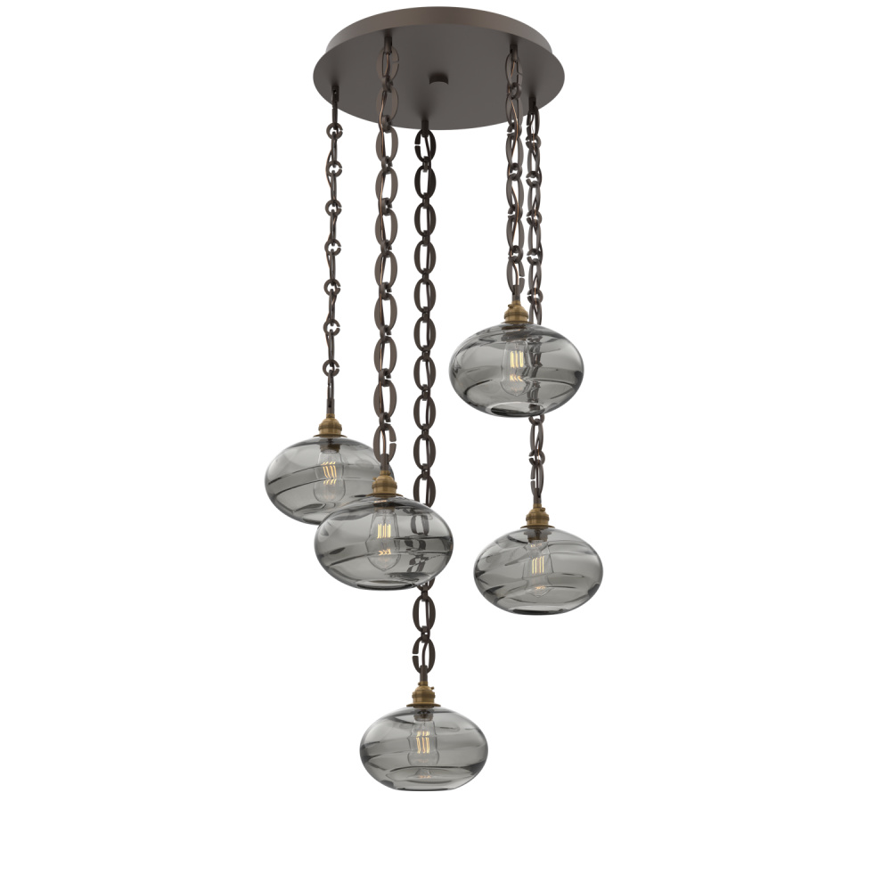 Coppa Round 5pc Multi-Pendant with Chain