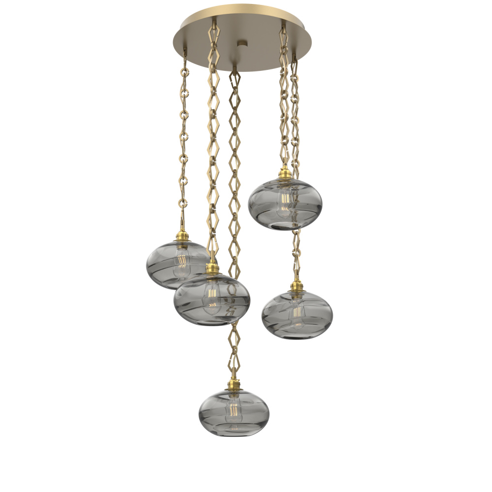 Coppa Round 5pc Multi-Pendant with Chain