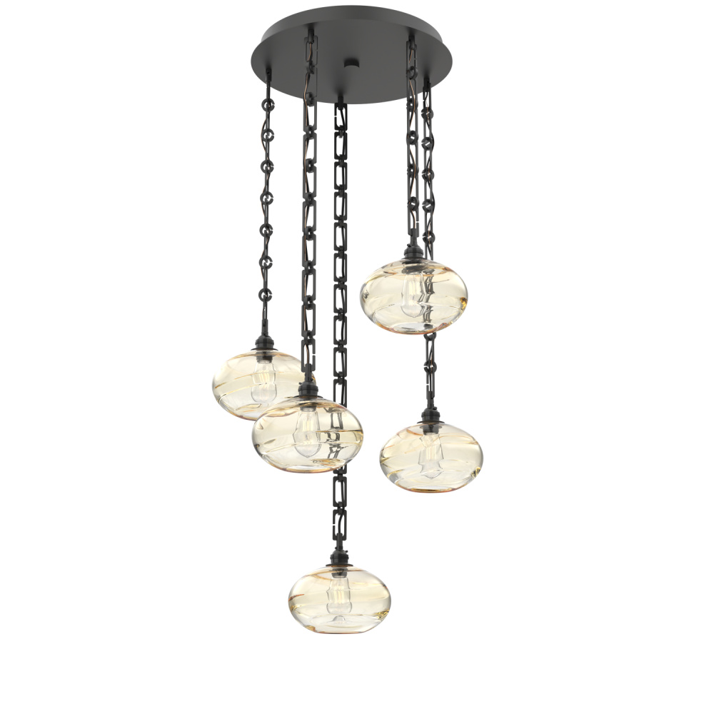 Coppa Round 5pc Multi-Pendant with Chain