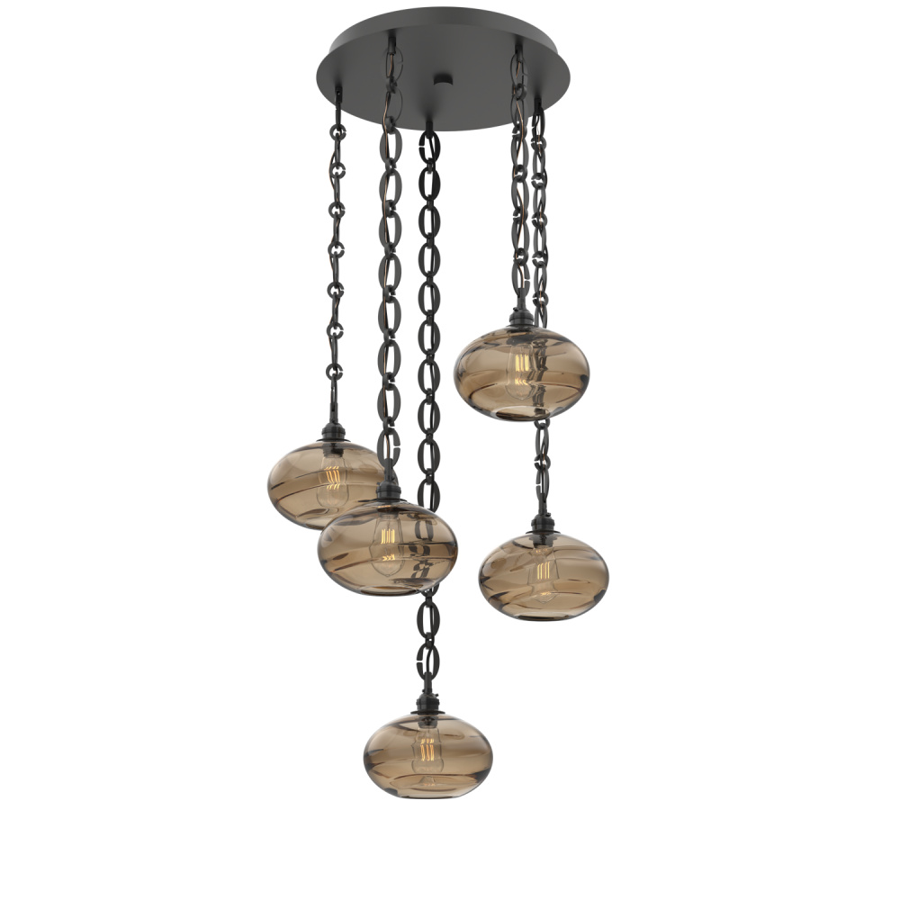 Coppa Round 5pc Multi-Pendant with Chain