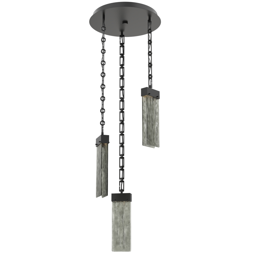 Parallel Round 3pc Multi-Pendant with Chain