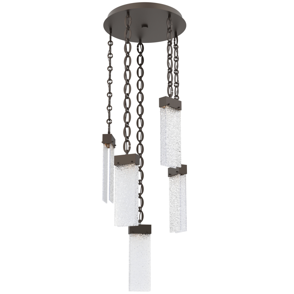 Parallel Round 5pc Multi-Pendant with Chain